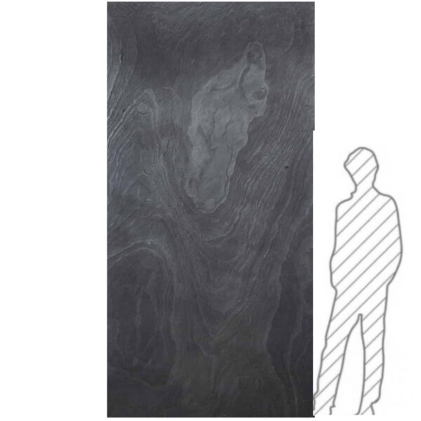 5711 Kamenná dýha Black Slate 122x305x0,2 cm