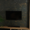 Kamenná dýha Black Slate Gold 122x61x0,2 cm