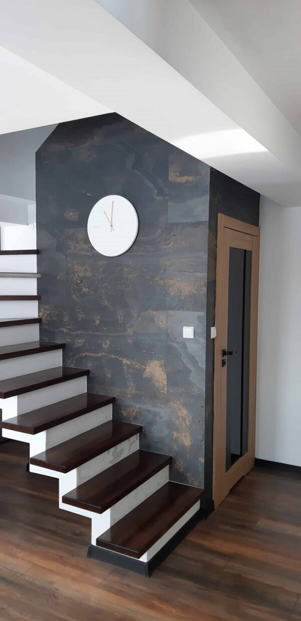 Kamenná dýha Black Slate Gold 122x61x0,2 cm