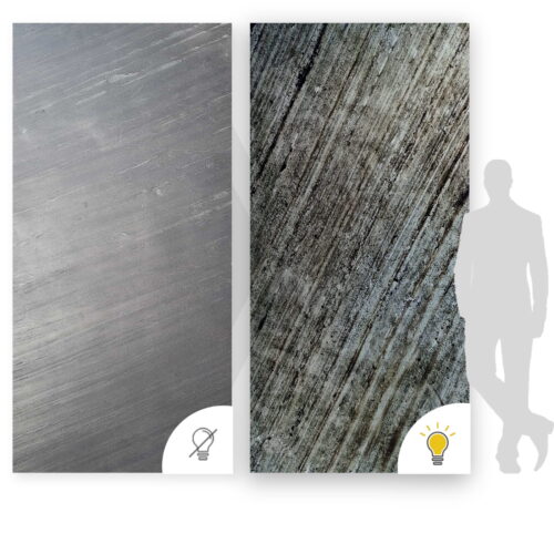 Kamenná dýha Line Black 122x244x0,2 cm Transparentný