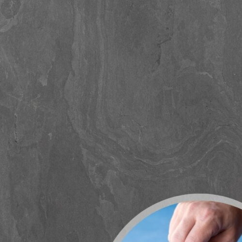 Kamenná dýha Black Slate 30x60x0,2 cm Samolepiace