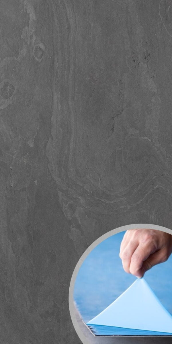 7355 Kamenná dýha Black Slate 30x60x0,2 cm Samolepiace