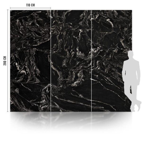 7046 WPC Carbon Board Black Maize Matte 280x112 cm