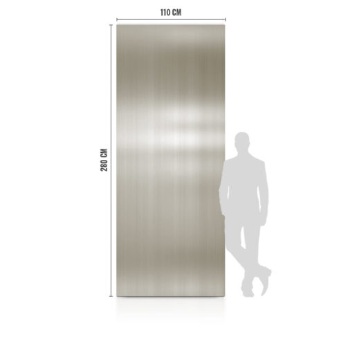 WPC Carbon Fiber Board Stříbrná deska lesklá 280x110 cm