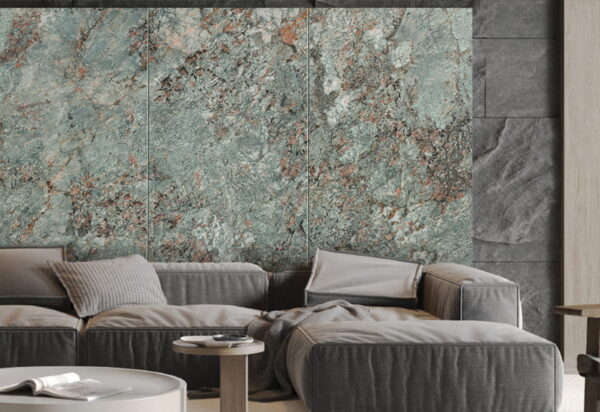 7079 Green Forest lesklá WPC karbonová deska 280x112 cm