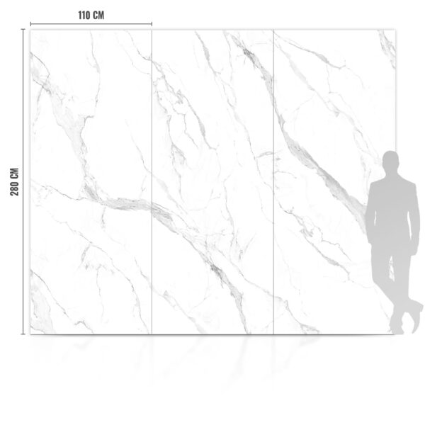 SPC Carrara Matte Carbon Board 280x112x0,5 cm