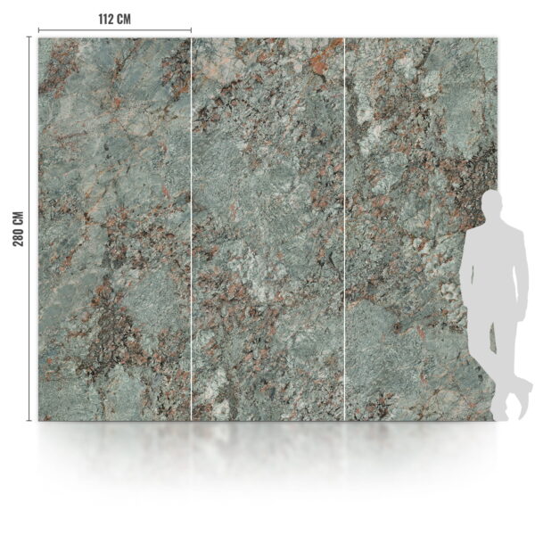 7200 Green Forest lesklá WPC karbonová deska 280x112 cm