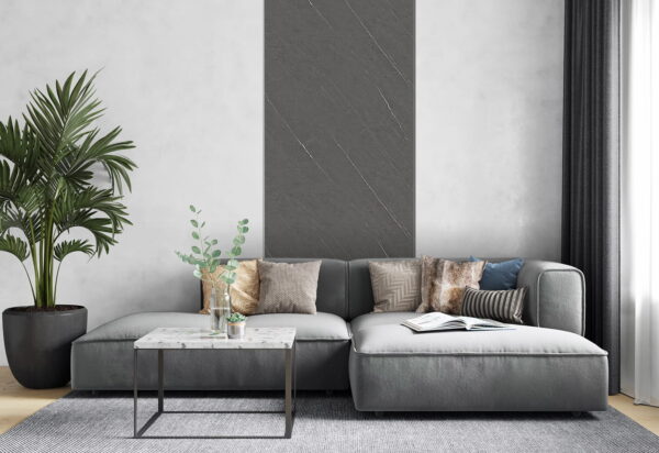 7452 WPC Carbon Board Black Stripes 280x110 cm