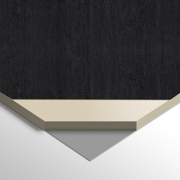 WPC Carbon Board BLACK WOOD 280x110 cm