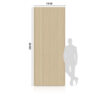 WPC Carbon Board Light Wood Matte 280x110 cm