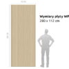 WPC Carbon Board Light Wood Matte 280x112 cm FastClick