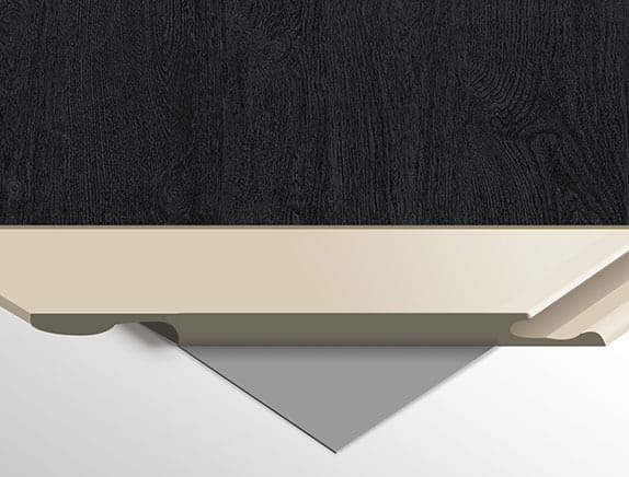 WPC Carbon Board BLACK WOOD 280x112 cm FastClick